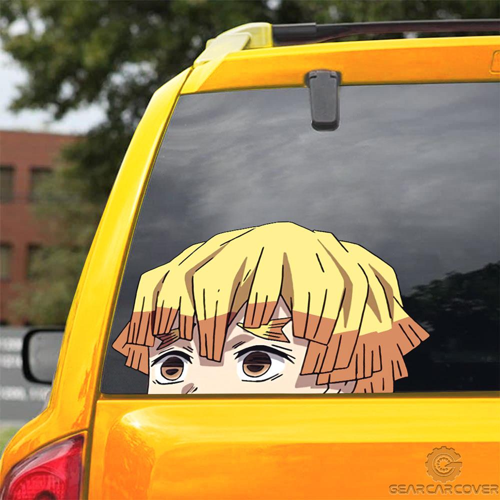 Zenitsu Car Sticker Custom Demon Slayer Anime Car Accessories - Gearcarcover - 3