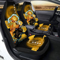 Zenitsu Thunder Breathing Car Seat Covers Custom Anime Demon Slayer Car Accessories - Gearcarcover - 1