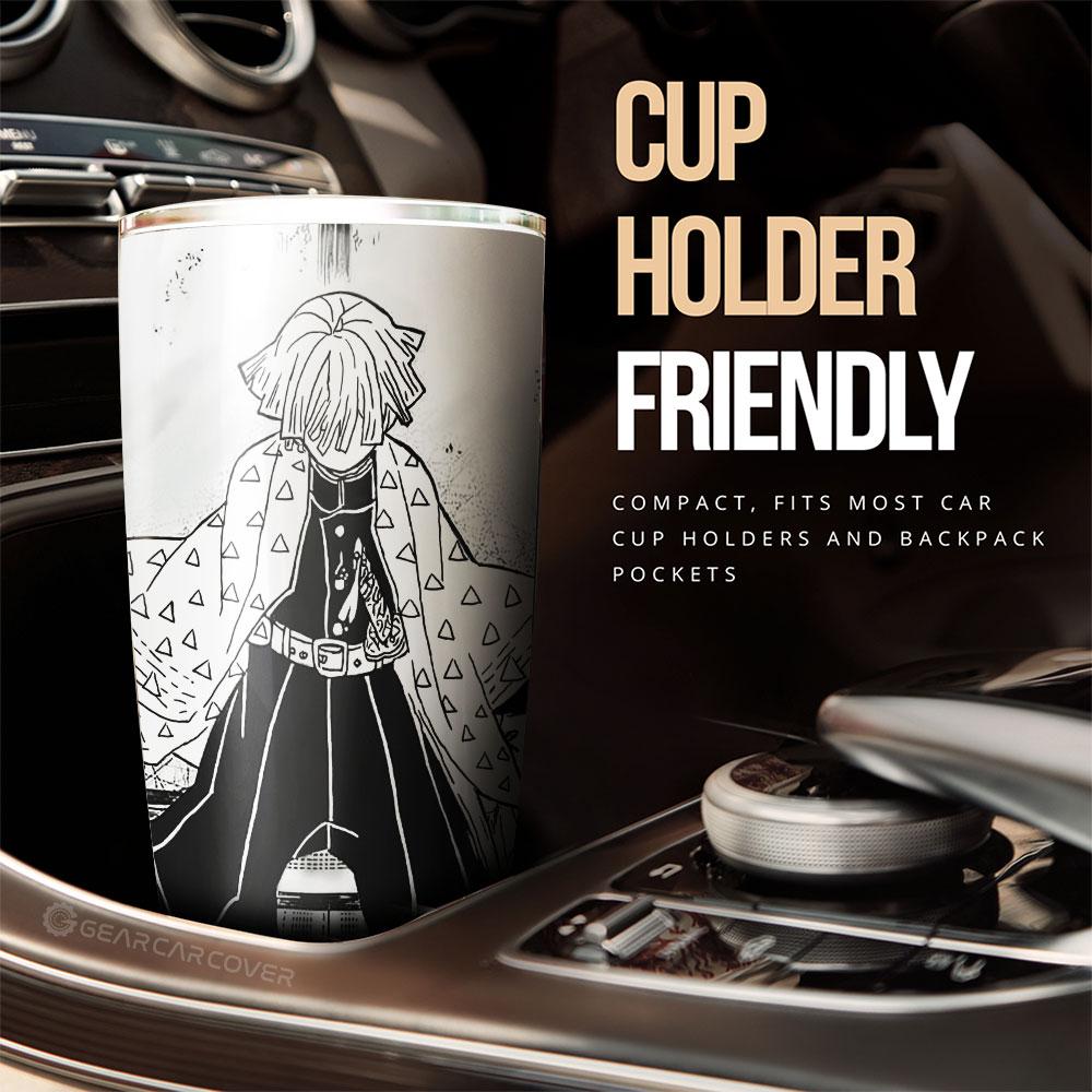 Zenitsu Tumbler Cup Custom Kimetsu No Yaiba Manga Car Accessories - Gearcarcover - 3