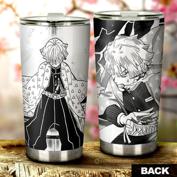 Zenitsu Tumbler Cup Custom Kimetsu No Yaiba Manga Car Accessories - Gearcarcover - 1