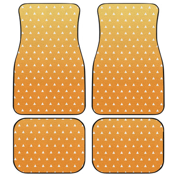 Zenitsu Uniform Car Mats Custom Demon Slayer Anime Car Accessories - Gearcarcover - 1