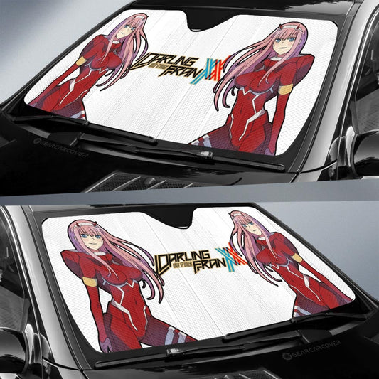 Zero Two Car Sunshade Custom Main Character DARLING In The FRANXX Anime - Gearcarcover - 2
