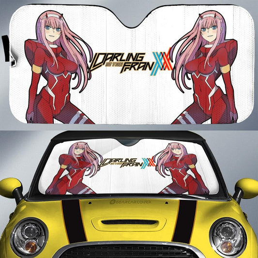 Zero Two Car Sunshade Custom Main Character DARLING In The FRANXX Anime - Gearcarcover - 1