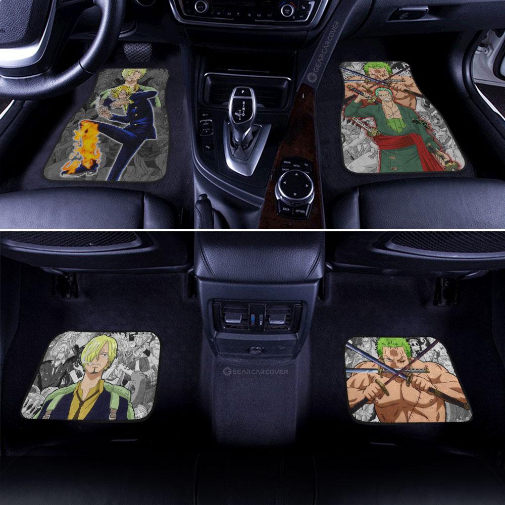 Zoro And Sanji Car Floor Mats Custom One Piece Anime Car Accessories - Gearcarcover - 3