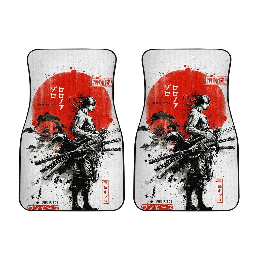 Zoro Car Floor Mats Samurai Warriors Custom One Piece Anime Car Accessories - Gearcarcover - 2