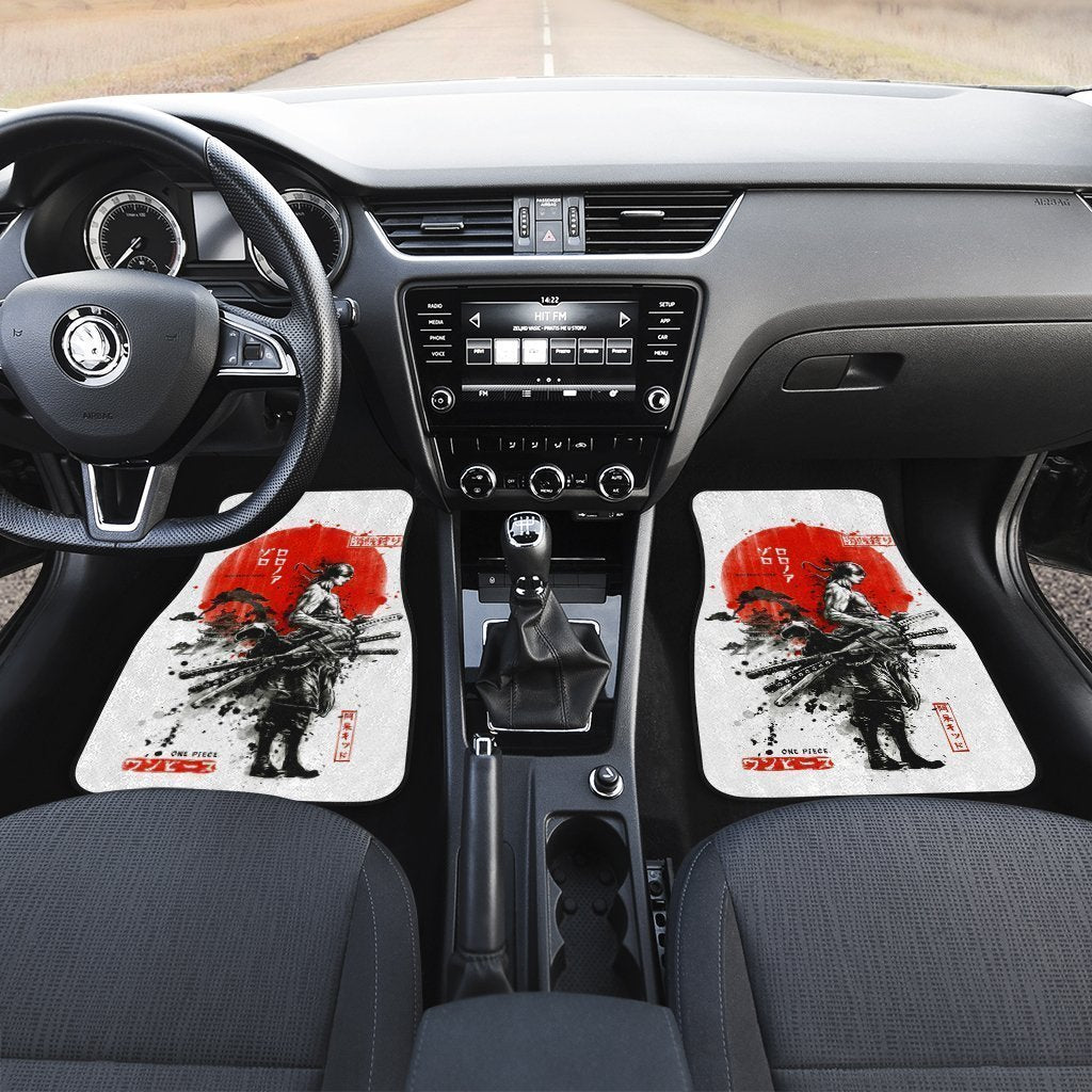 Zoro Car Floor Mats Samurai Warriors Custom One Piece Anime Car Accessories - Gearcarcover - 3