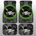 Zoro Jolly Flag Car Floor Mats Custom One Piece Anime Car Accessories - Gearcarcover - 2