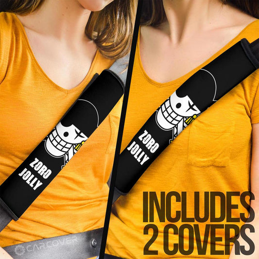 Zoro Jolly Flag Seat Belt Covers Custom One Piece Anime Car Accessories - Gearcarcover - 2