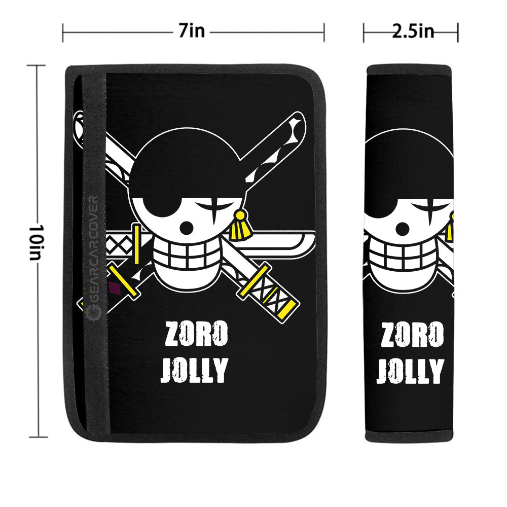 Zoro Jolly Flag Seat Belt Covers Custom One Piece Anime Car Accessories - Gearcarcover - 1