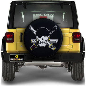 Zoro Jolly Flag Spare Tire Covers Custom One Piece Anime Car Accessories - Gearcarcover - 1
