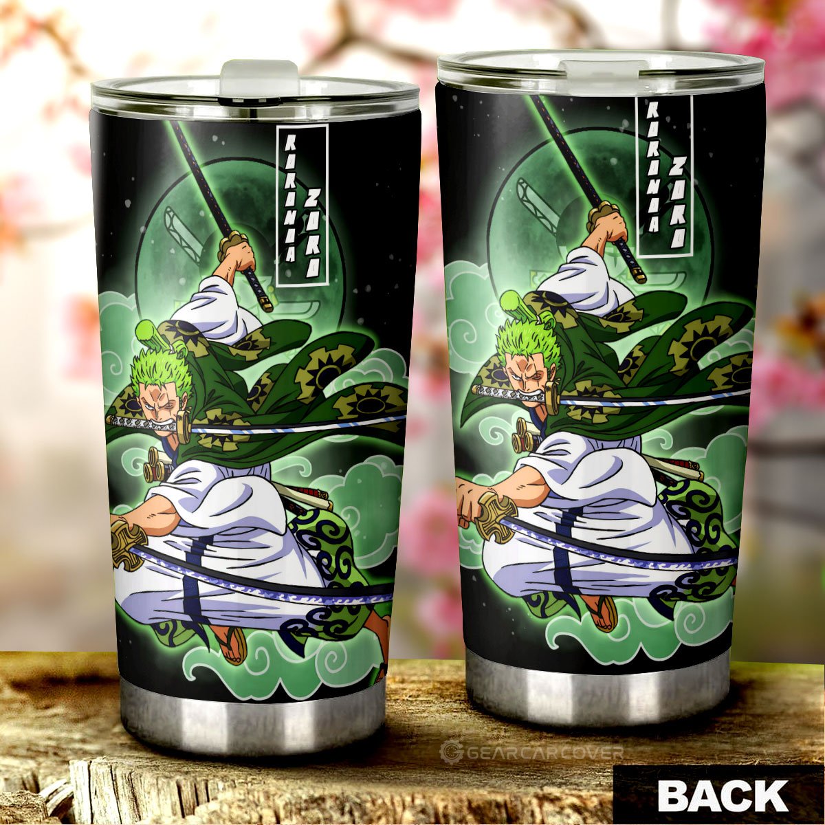 Zoro Wano Tumbler Cup Custom Anime One Piece Car Accessories For Anime Fans - Gearcarcover - 3