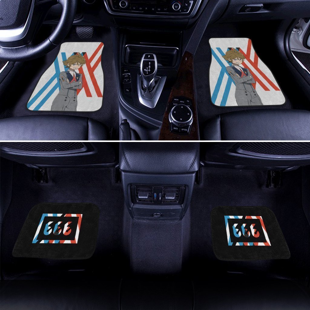 Zorome Code 666 Car Floor Mats Custom Anime Darling In The Franxx Car Accessories - Gearcarcover - 4