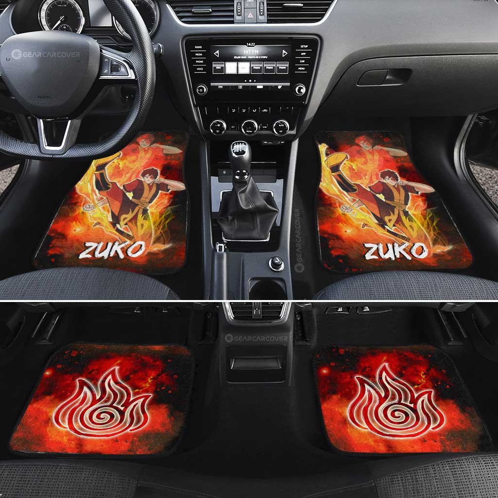 Zuko Car Floor Mats Custom Avatar The Last Airbender Anime - Gearcarcover - 2