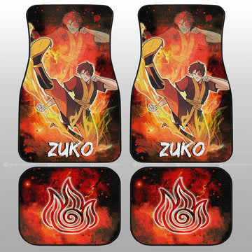 Zuko Car Floor Mats Custom Avatar The Last Airbender Anime - Gearcarcover - 1